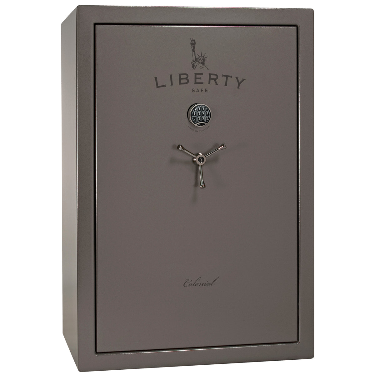 Colonial Series | Level 4 Security | 75 Minute Fire Protection | 35 | DIMENSIONS: 60.5"(H) X 42”(W) X 22"(D*) | Gray Gloss | Electronic Lock - closed